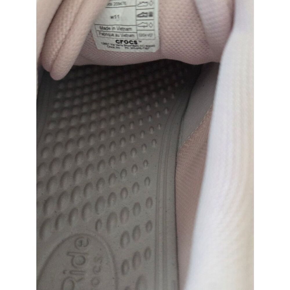 CROCS Women’s Athletic Sneakers in Light Pink and Light Gray - Picture 6 of 10
